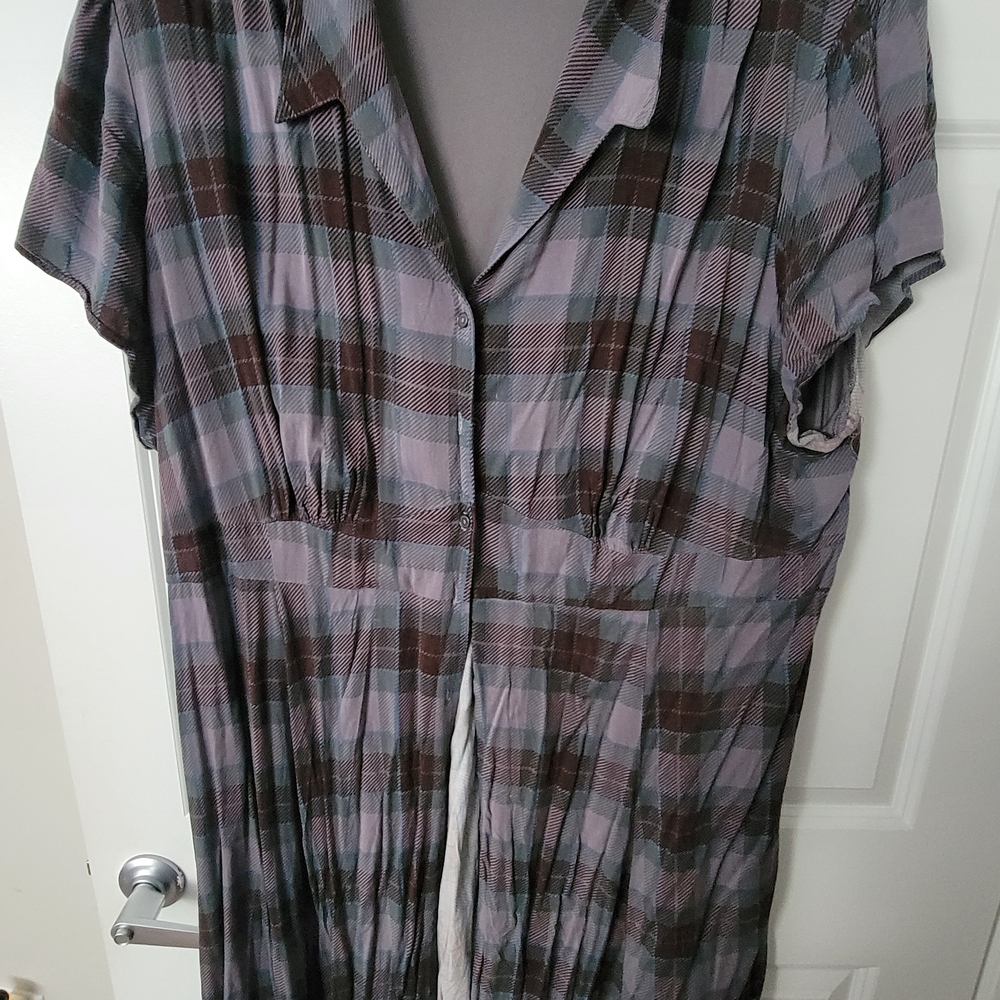 Torrid Outlander Mackenzie Tartan Shirt Dress - Picture 3 of 3